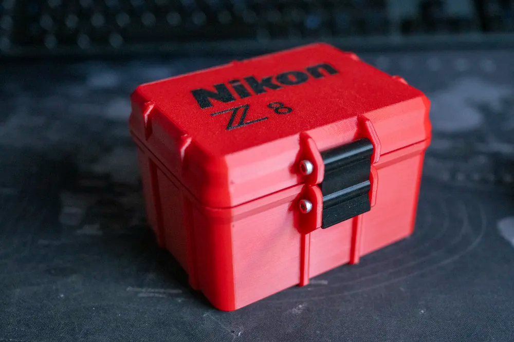 Nikon Z Battery & Memory Card Storage Box – 3D Printed Organizer Case