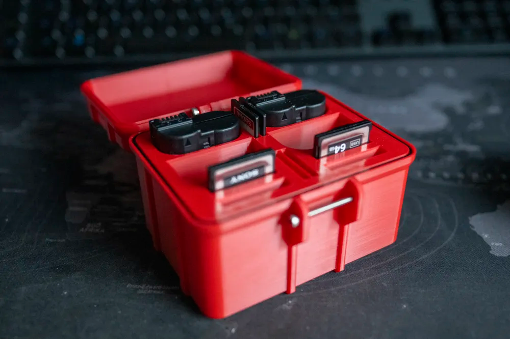 Nikon Z Battery & Memory Card Storage Box – 3D Printed Organizer Case