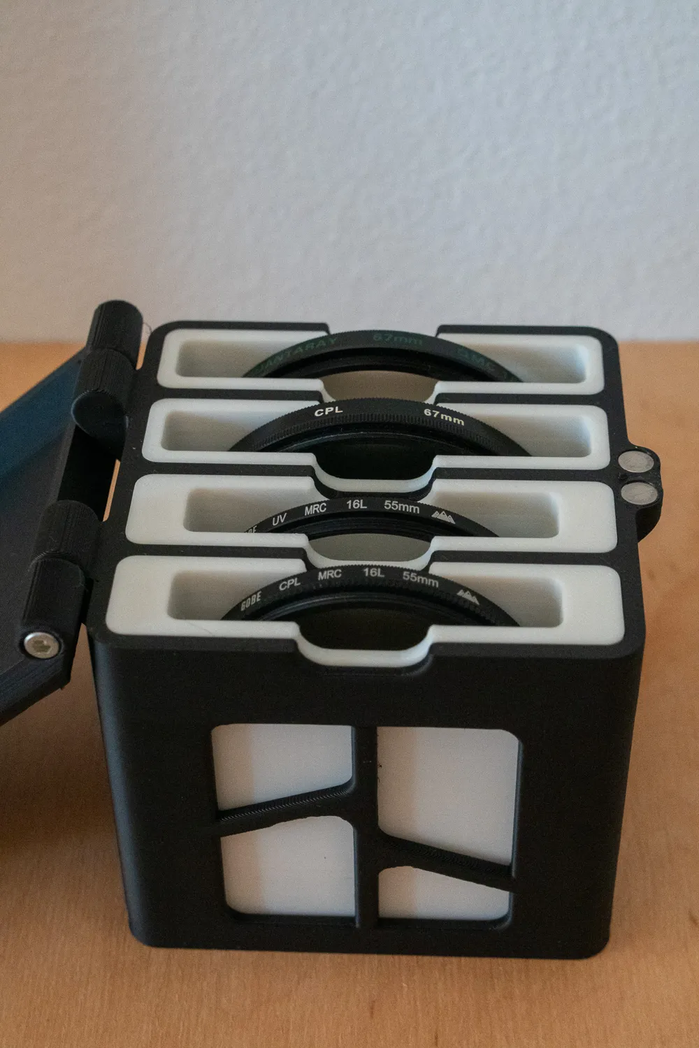Modular Camera Lens Filter Case – 3D Printed Filter Storage Box