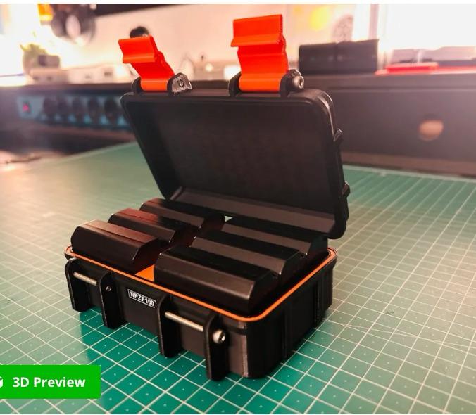 Sony-Battery Storage Case – Rugged 3D Printed Organizer